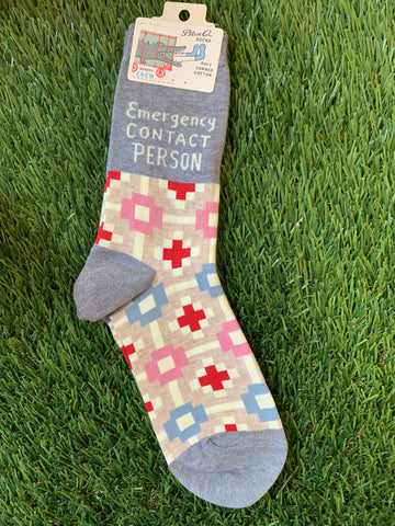 Emergency Contact Person W/ CREW SOCKS