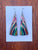 Triangle Wooden Earrings- long