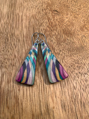 Peacock vibes earrings