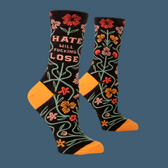 Hate will lose / W CREW SOCKS