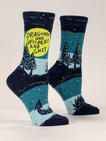 Dragons and Wizards  W/ CREW SOCKS