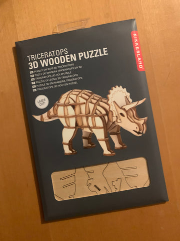 TRICERATOPS 3D wood Puzzle