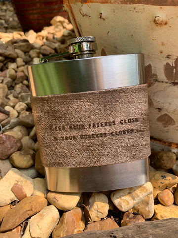 Bourbon Quote Flask