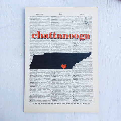 Chattanooga / dictionary print