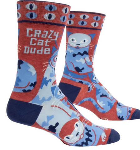 Crazy Cat Dude socks