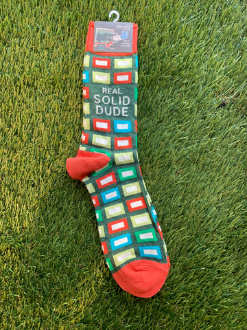A real solid dude / M CREW SOCKS